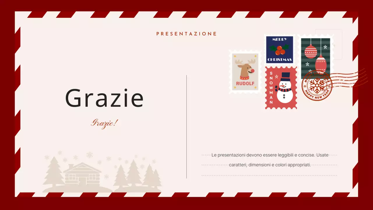 Un accogliente organizzatore di eventi natalizi in rosso e beige