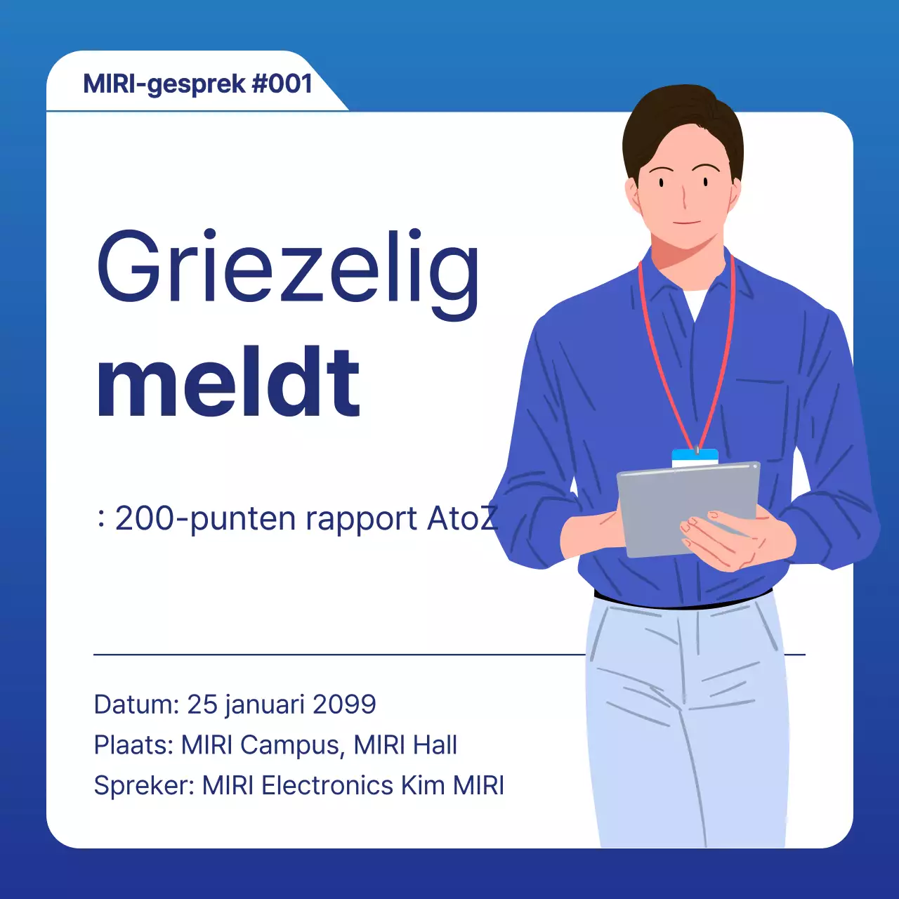 Blauw en marine voor een moderne speciale eindejaarsles