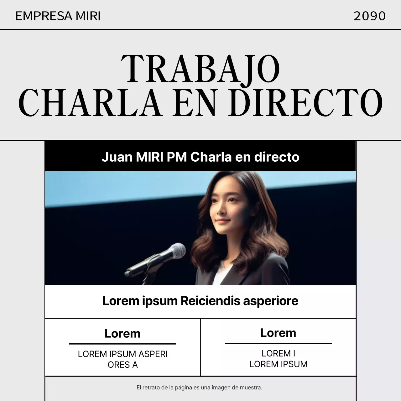 Promueva un sencillo concierto a pie en amarillo y negro