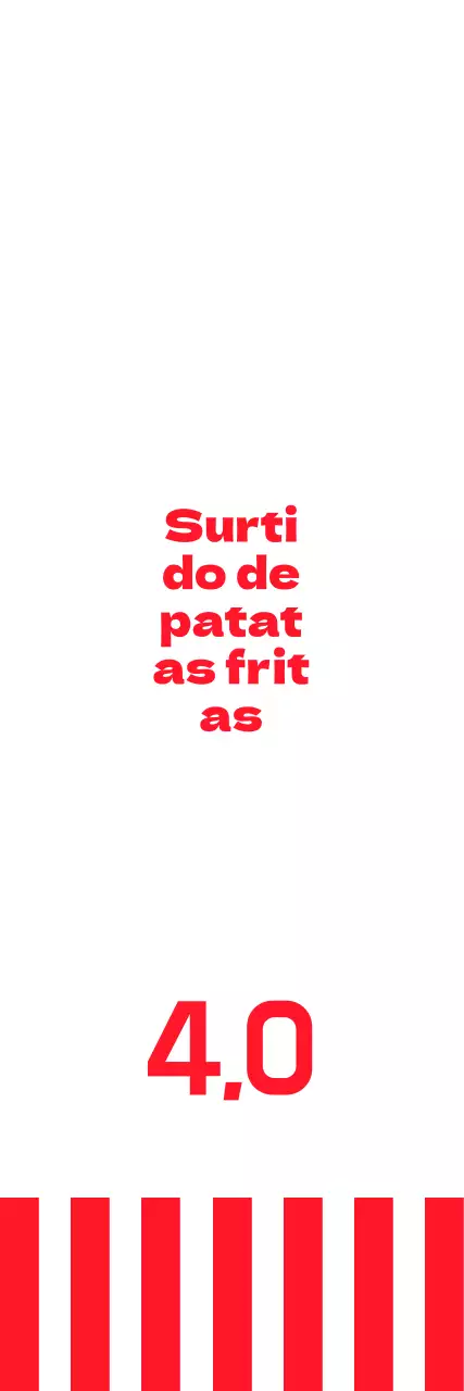 Introducción a la comida de restaurante de color rojo