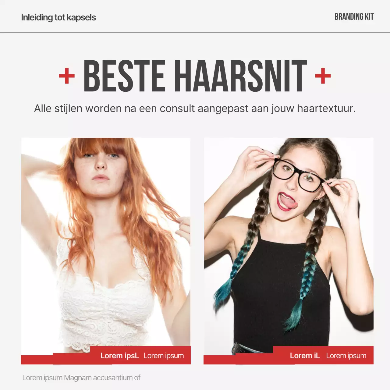 Red's moderne haarmerk post