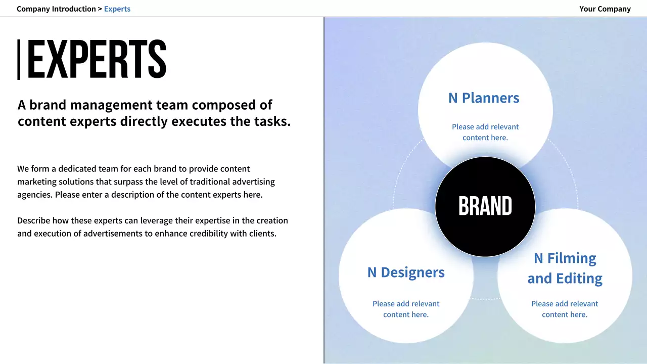 화이트 프로페셔널 회사 소개 문서 프레젠테이션