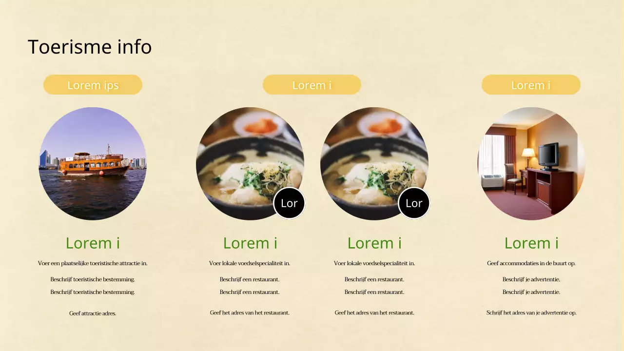 Een eenvoudig geel en groen plan voor een plaatselijk ginsengfestival