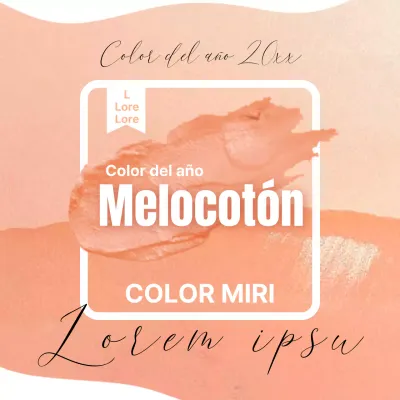 Promueve un elegante color melocotón con naranja