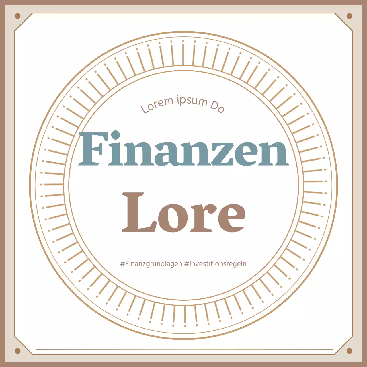 Über die drei Grundsätze der beigen, luxuriösen Finanzen