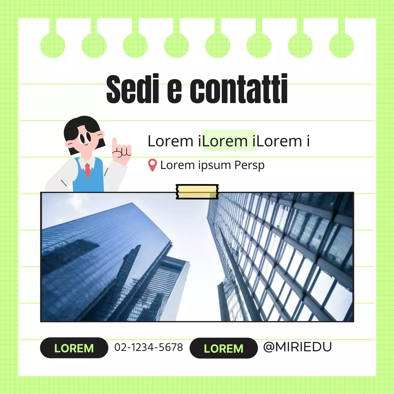 Promuovere le offerte speciali per il ritorno a scuola con accenti verde lime