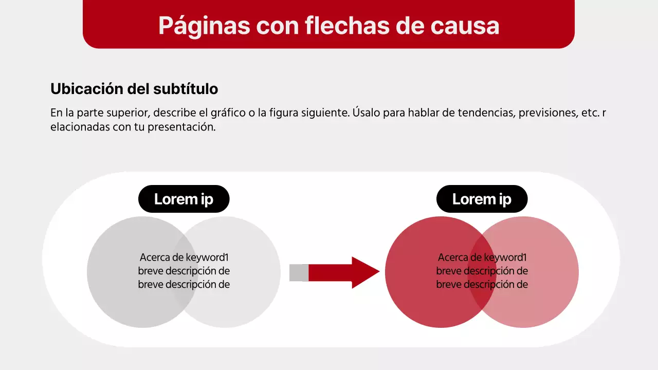 Informe de diseño sencillo en rojo y gris