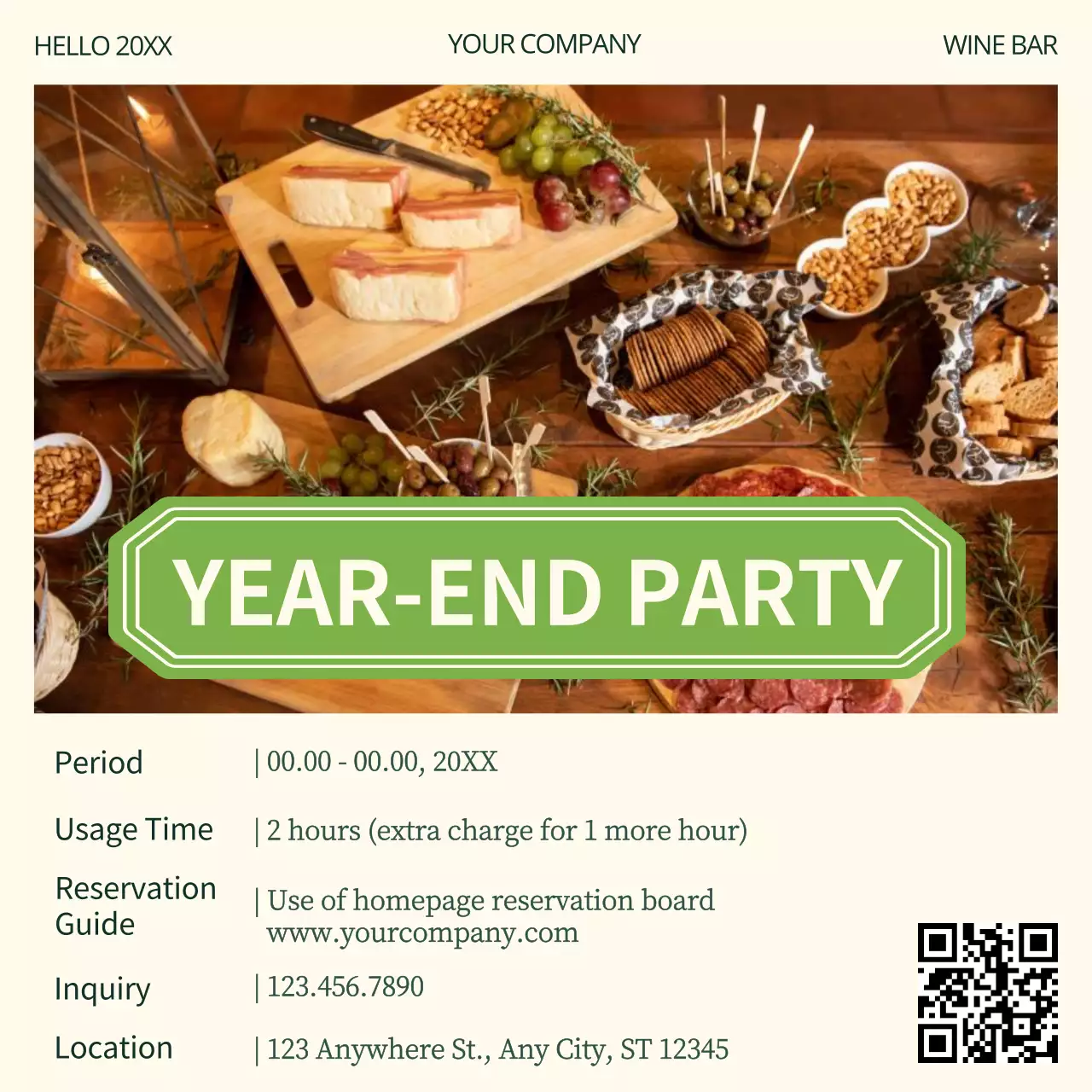 Beige Rustic Party Invitation Instagram Post