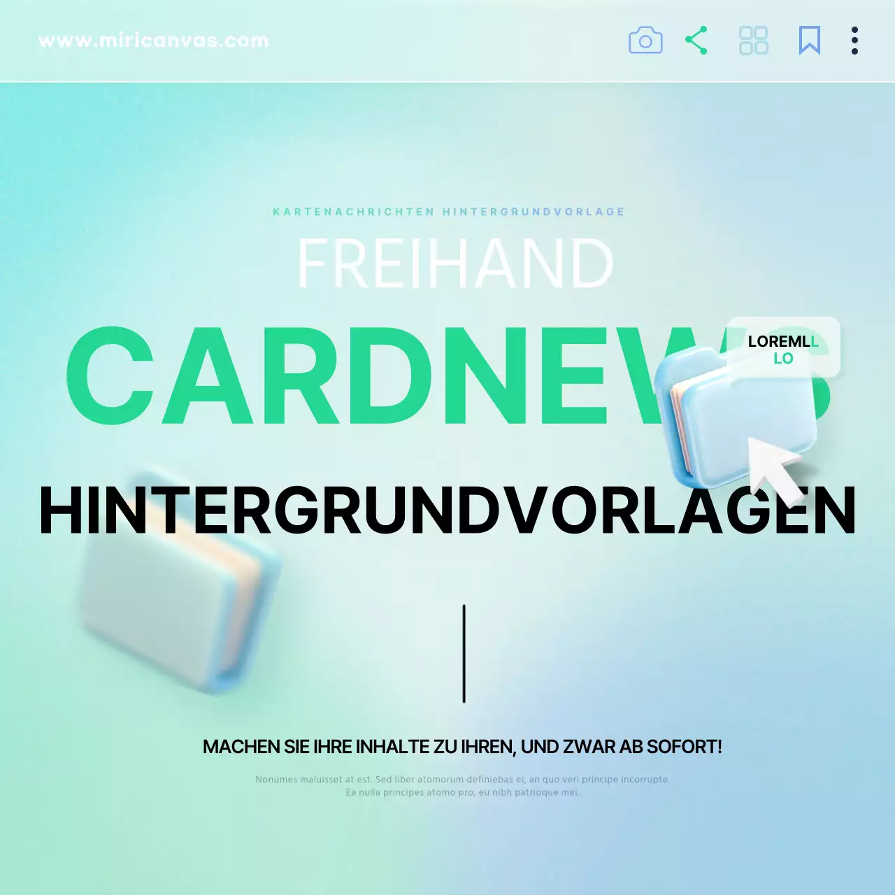 Ein trendiger Hintergrund in mint und rosaÜber die Vorlage