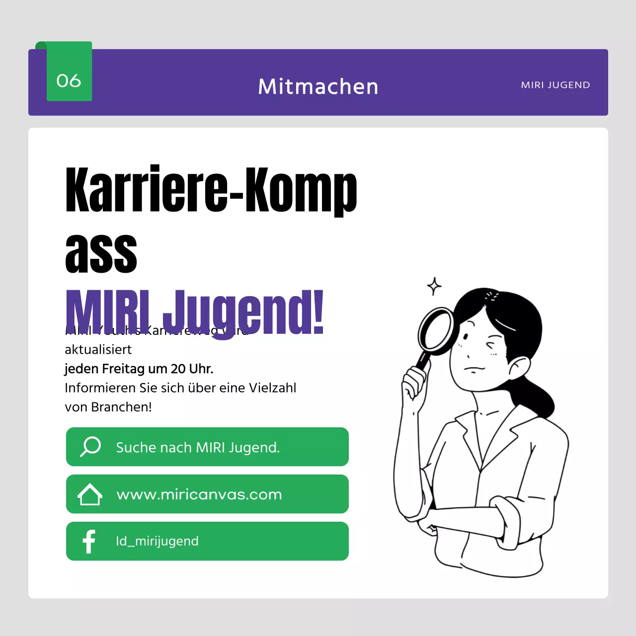 Eine einfache Anwerbung für die Gemeinschaft mit Abstracts und Boras