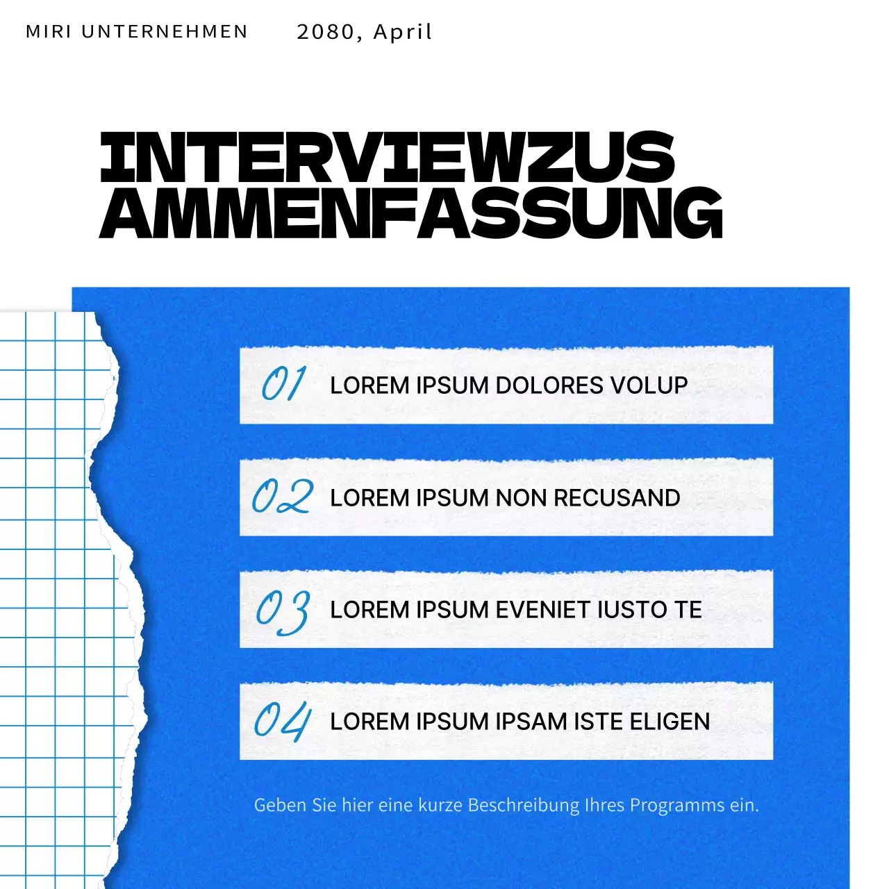 Förderung von orangefarbenen und blauen Wanderkonzerten