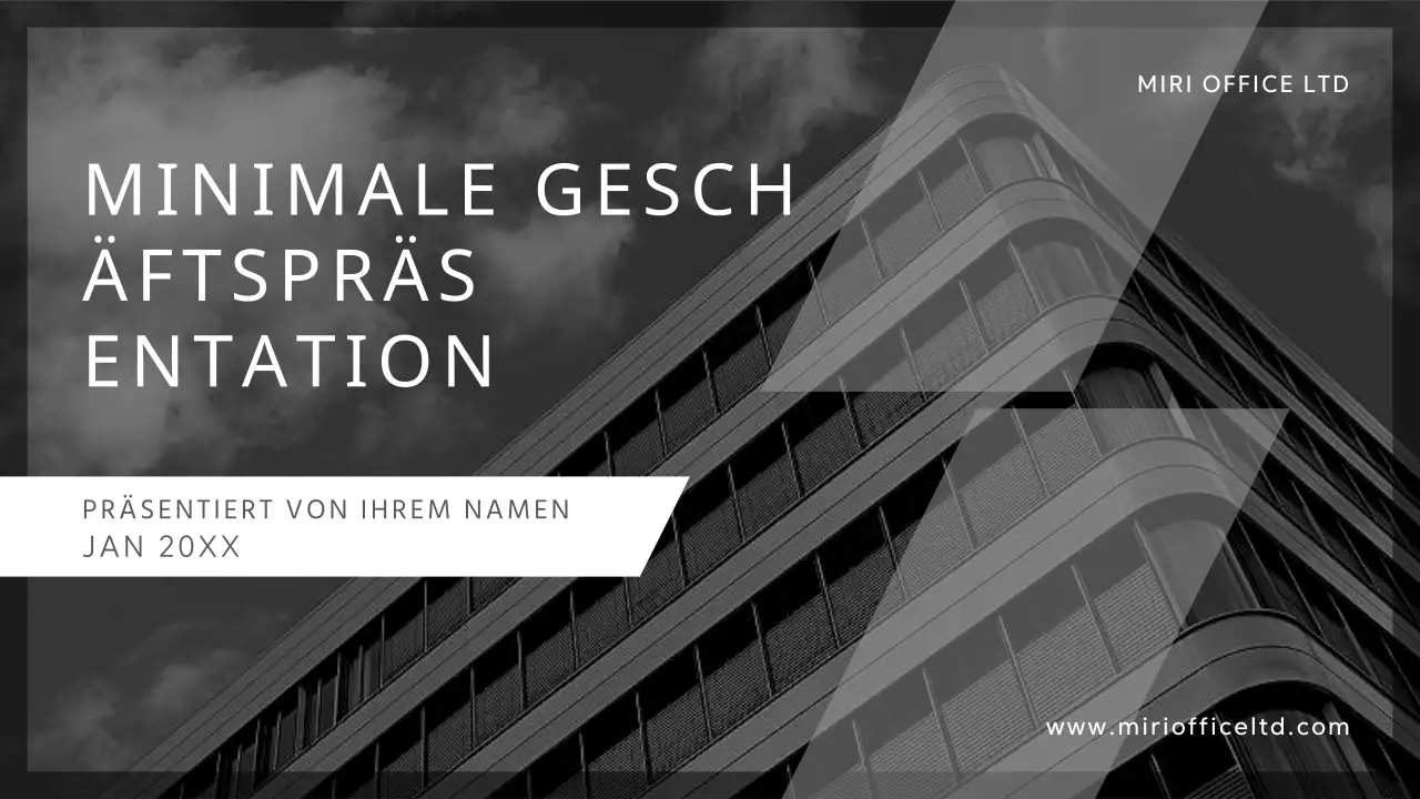 Schwarz-weißes modernes Geschäftsangebot