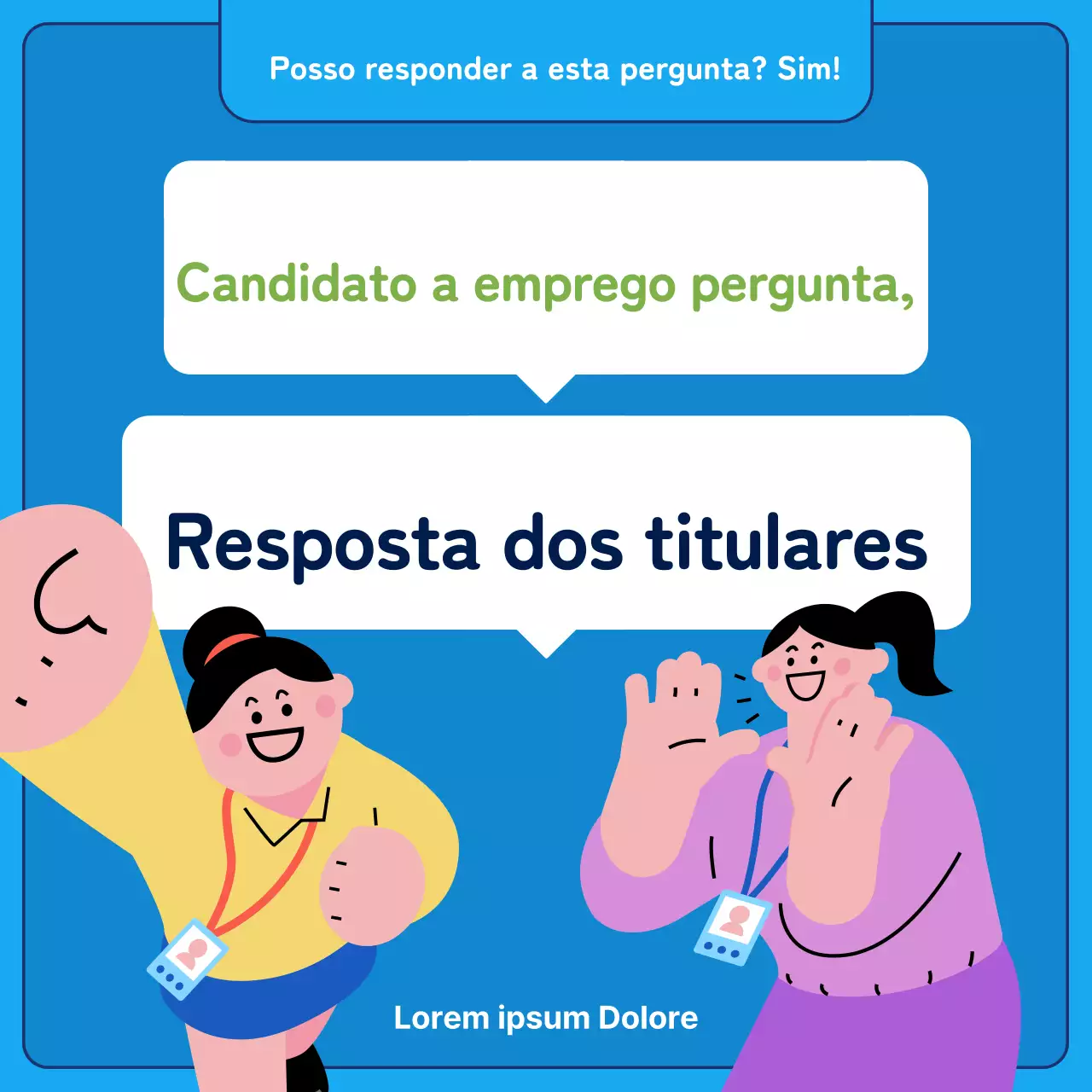 Sobre a entrevista do titular azul e chartreuse kitsch
