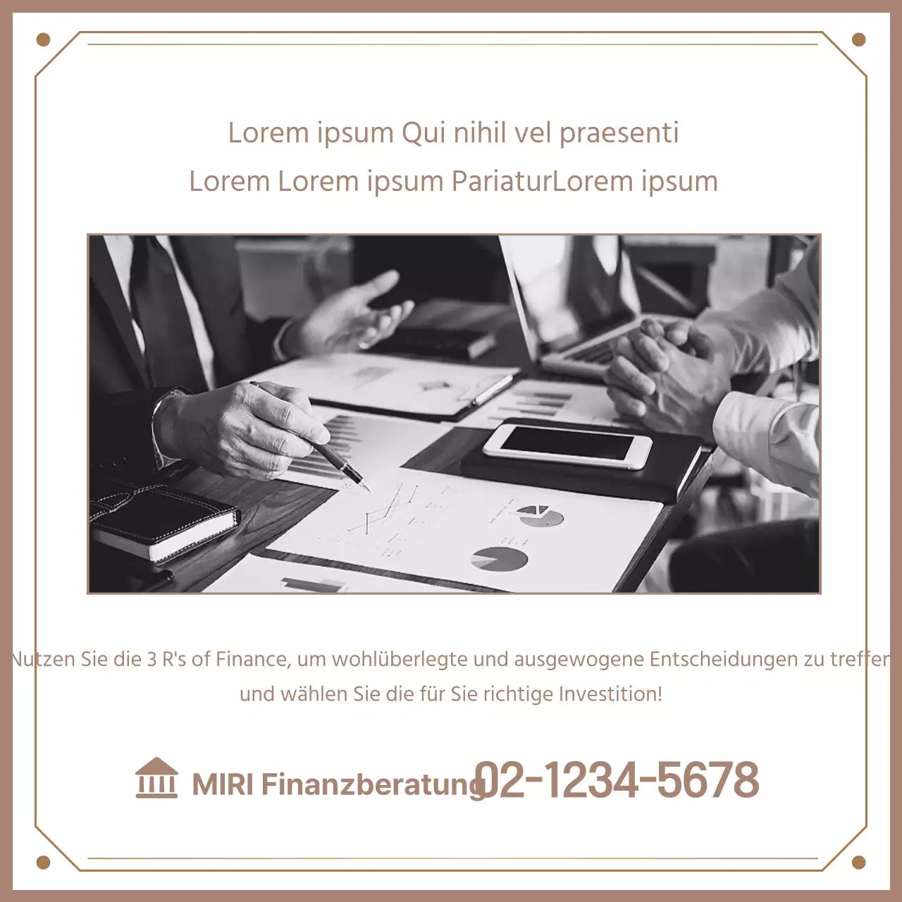 Über die drei Grundsätze der beigen, luxuriösen Finanzen