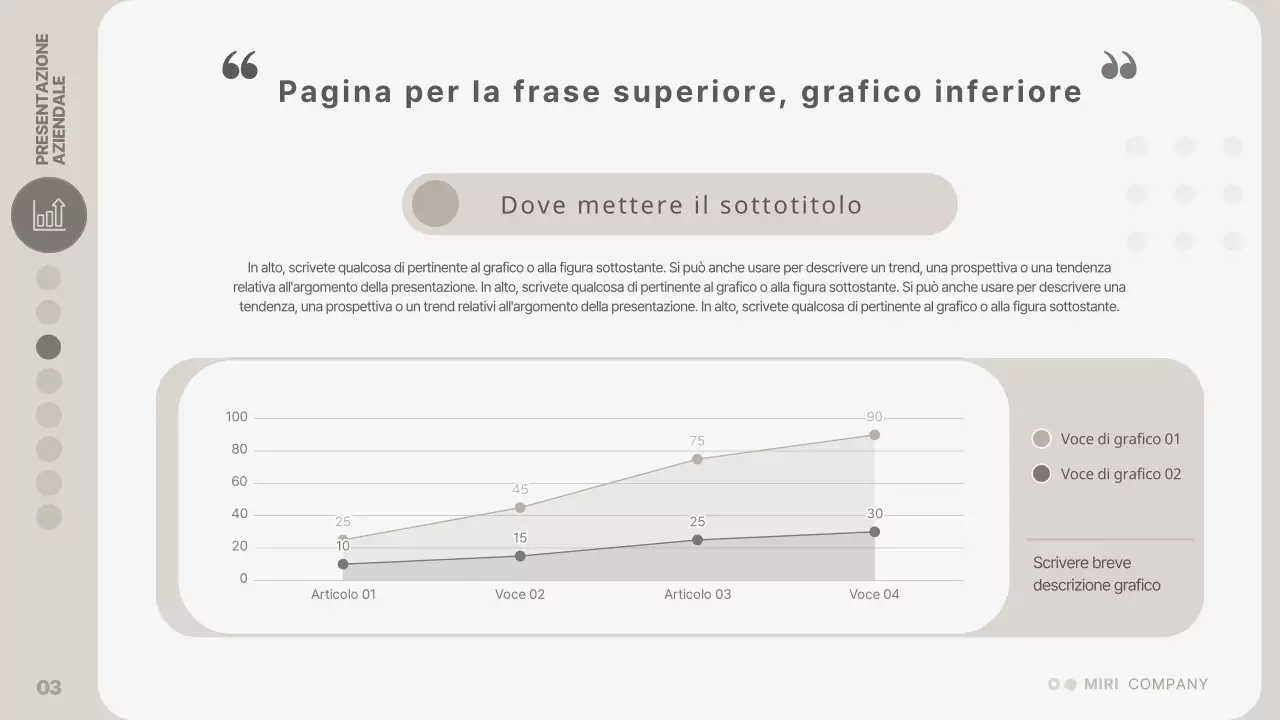 Relazione sul layout moderno in beige e grigio