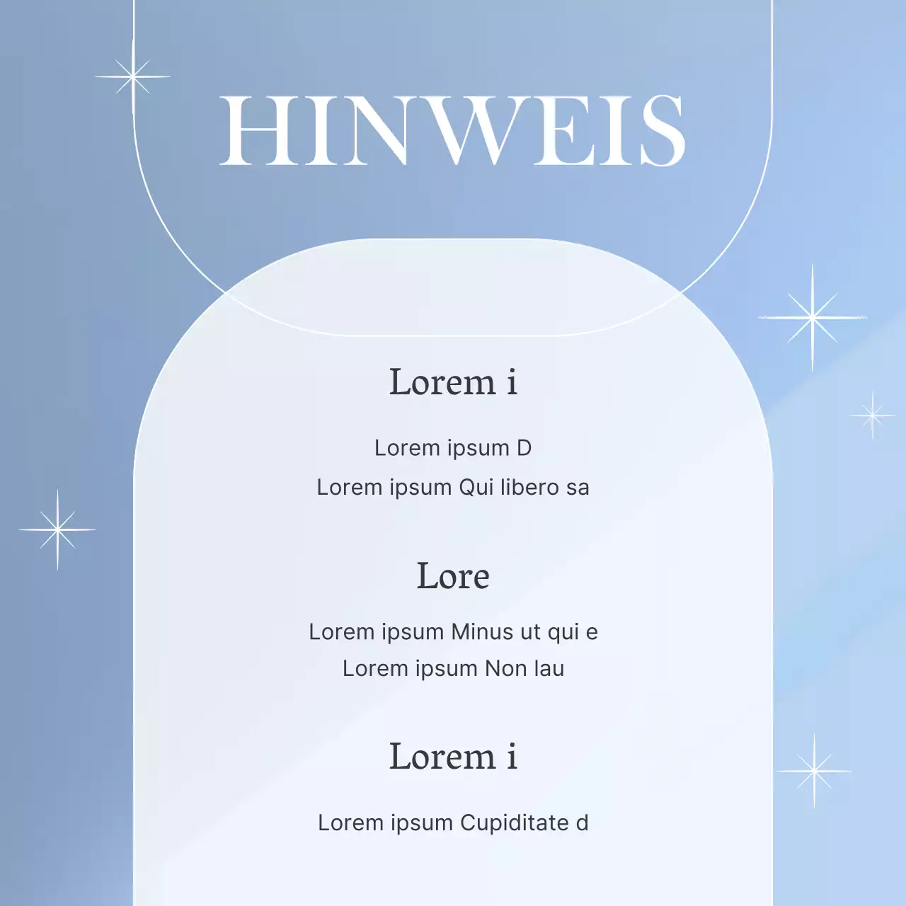 Werben Sie für ein einfaches Nailart-Schönheitsgeschäft in Hellblau