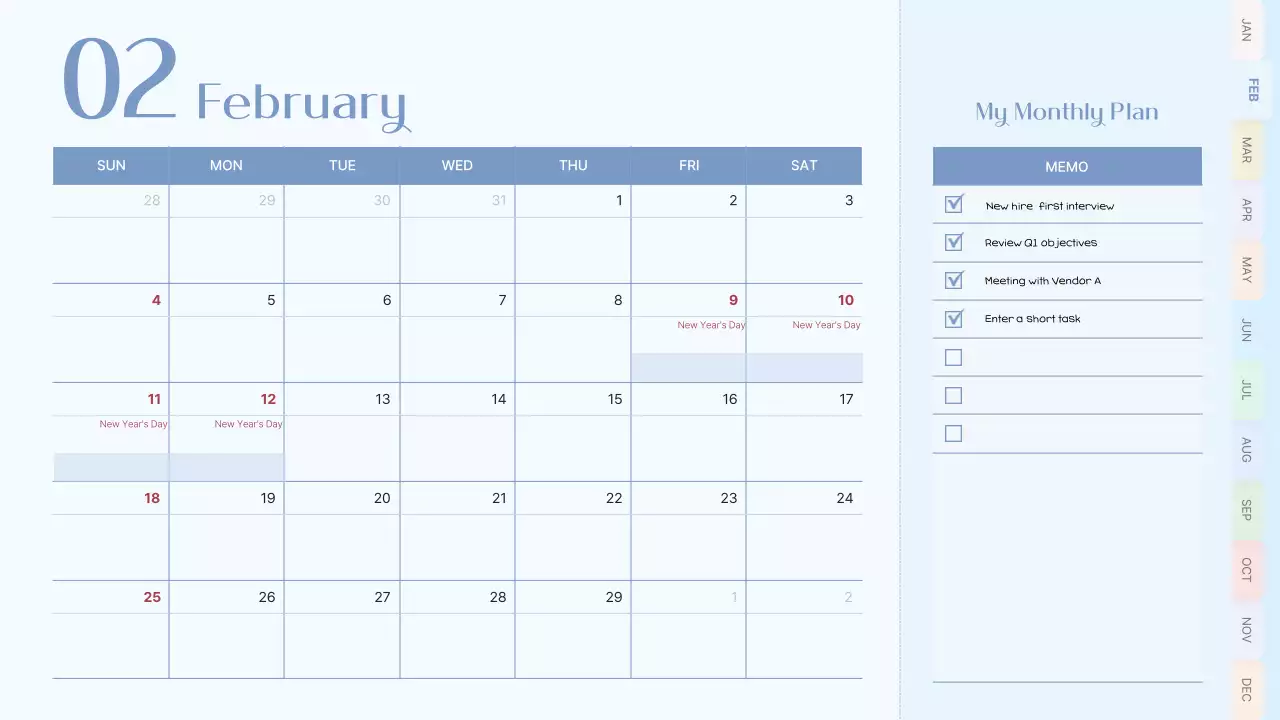 Pink Vintage Calendar Promotion Presentation