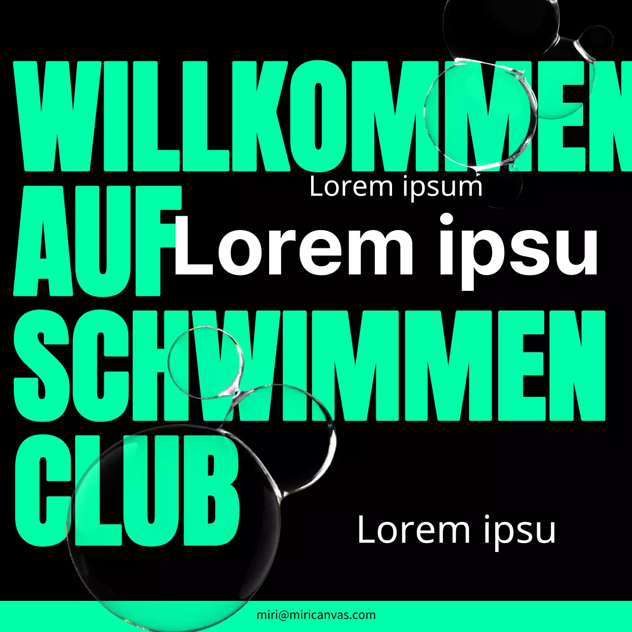 Mit dem grün-schwarzen Trend die Anwerbung von Schwimmvereinen fördern