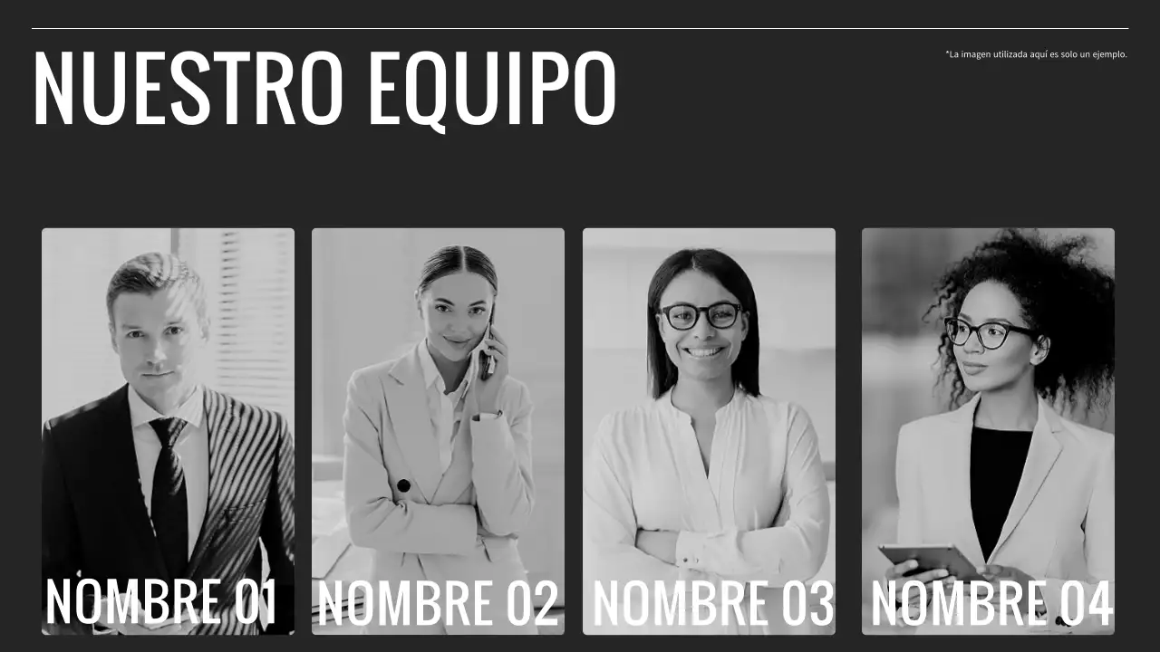 Informe empresarial minimalista en blanco y negro