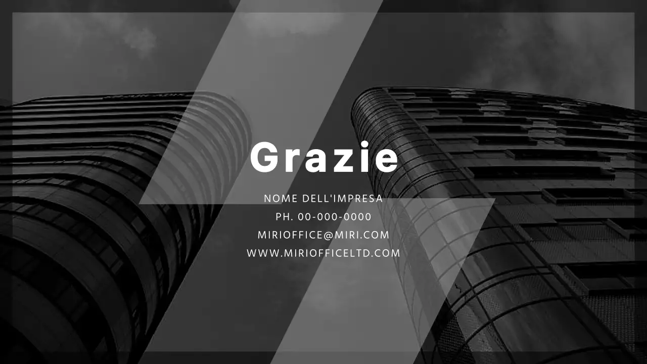 Proposta commerciale moderna in bianco e nero