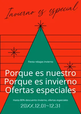 Promueva un sencillo acto navideño en rojo y verde