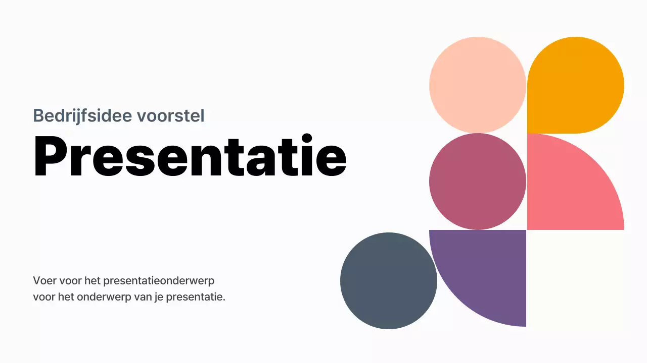 Een modern ideeënproces in paars