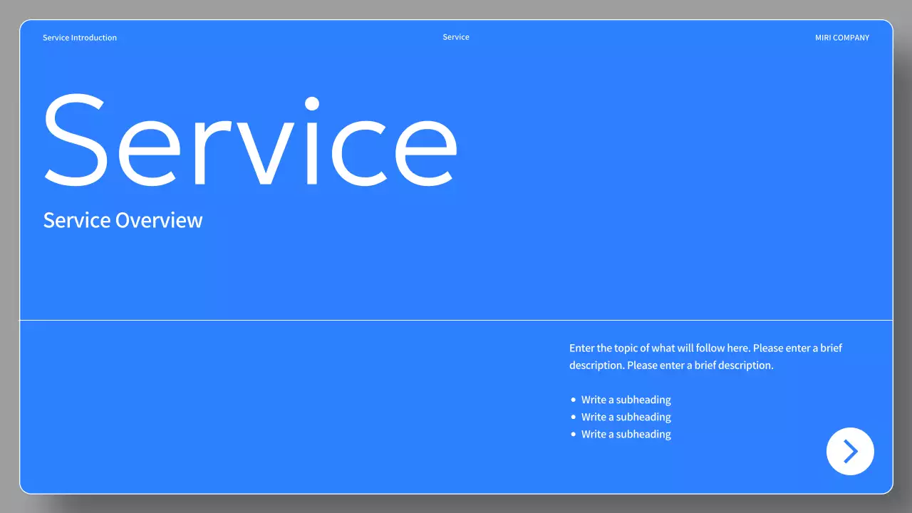 Black Modern Service Presentation