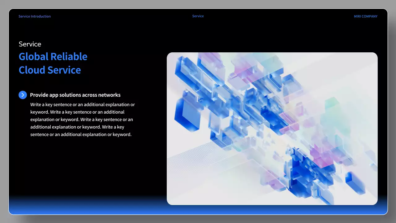 Black Modern Service Presentation