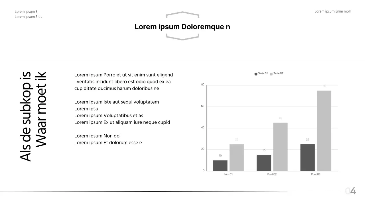 Zwart-wit, modern lay-outrapport