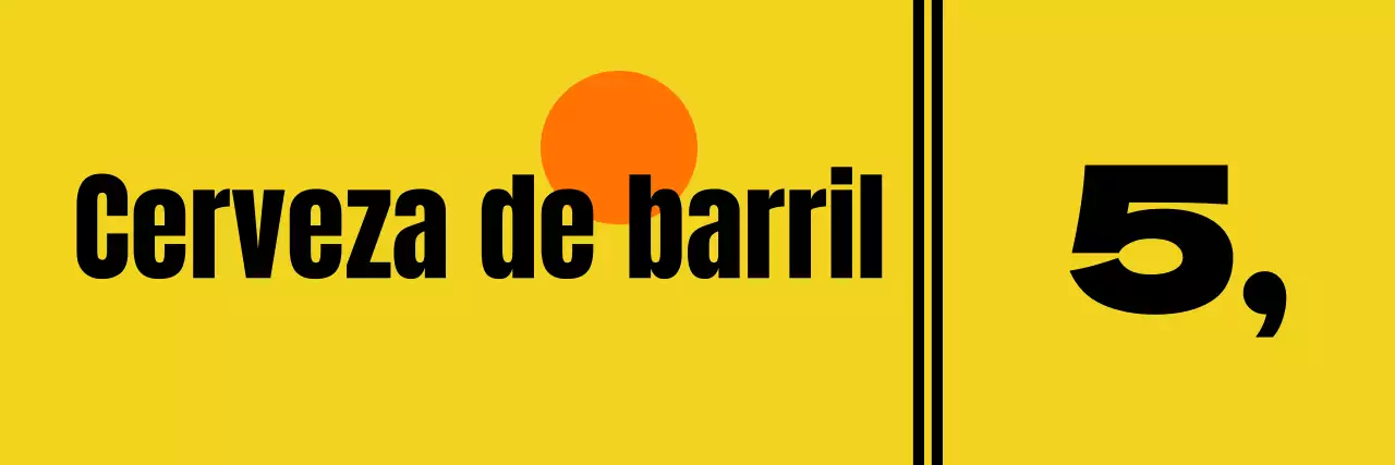 Descripciones de alimentos con simpáticos personajes cerveceros