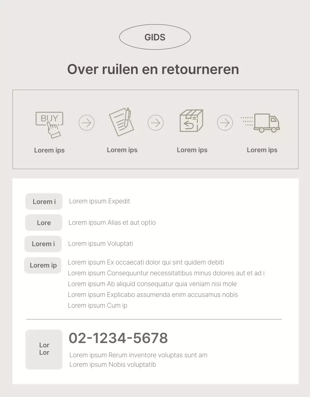 Een eenvoudig product in beige en bruin promoten