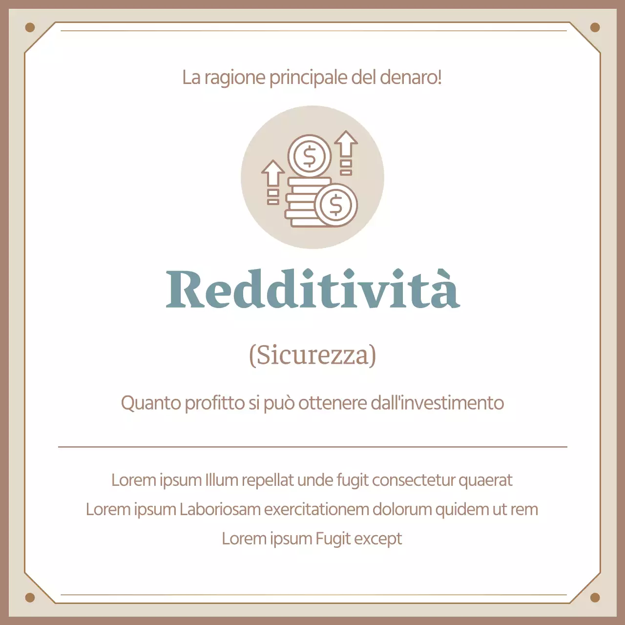 I tre principi del beige, la finanza di lusso