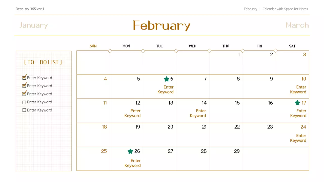Green Modern Calendar Planner Presentation