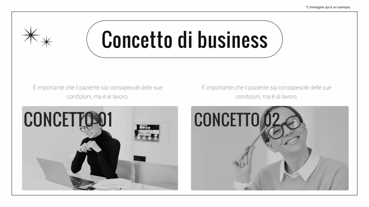 Relazione d'affari minimalista in bianco e beige