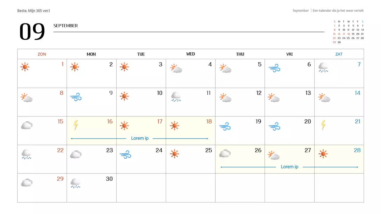 Een trendy GoodNote-kalender in wit en grijs