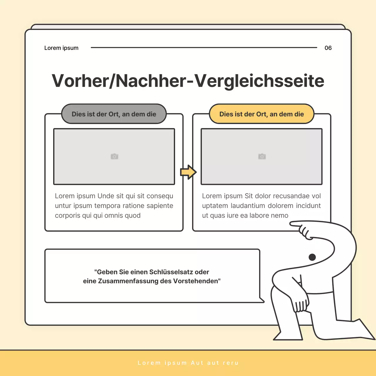 Ein einfacher gelb-weißer Rundbrief des Sozialamtes