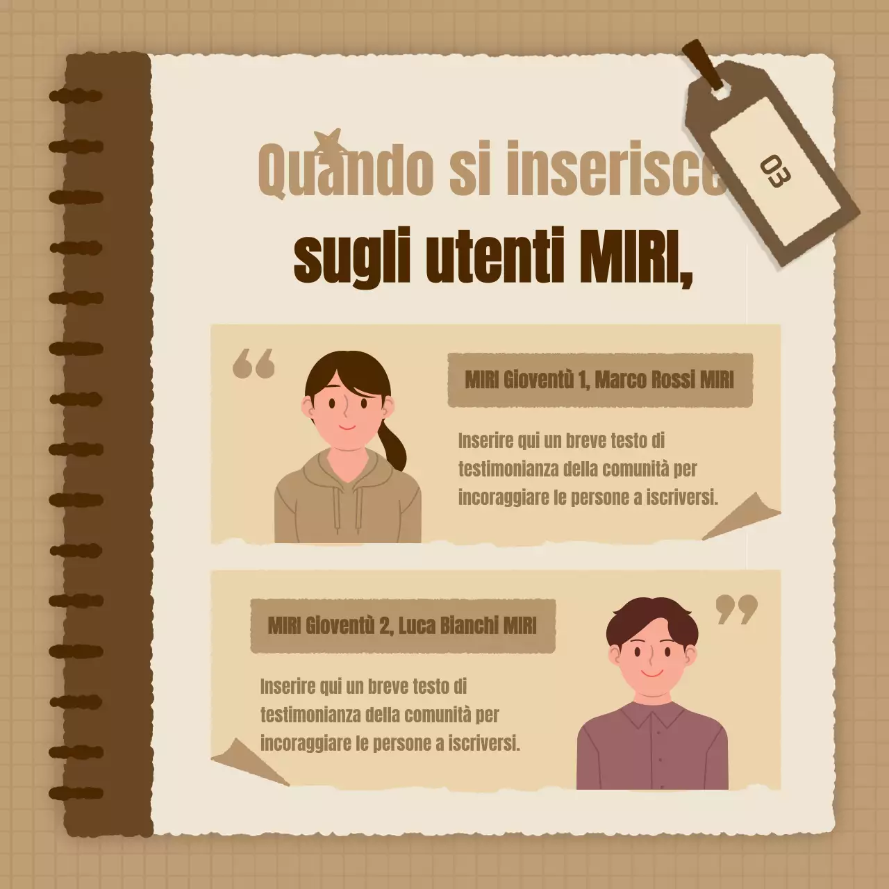 Un semplice annuncio di lavoro su una piattaforma di esperienza professionale in marrone e beige