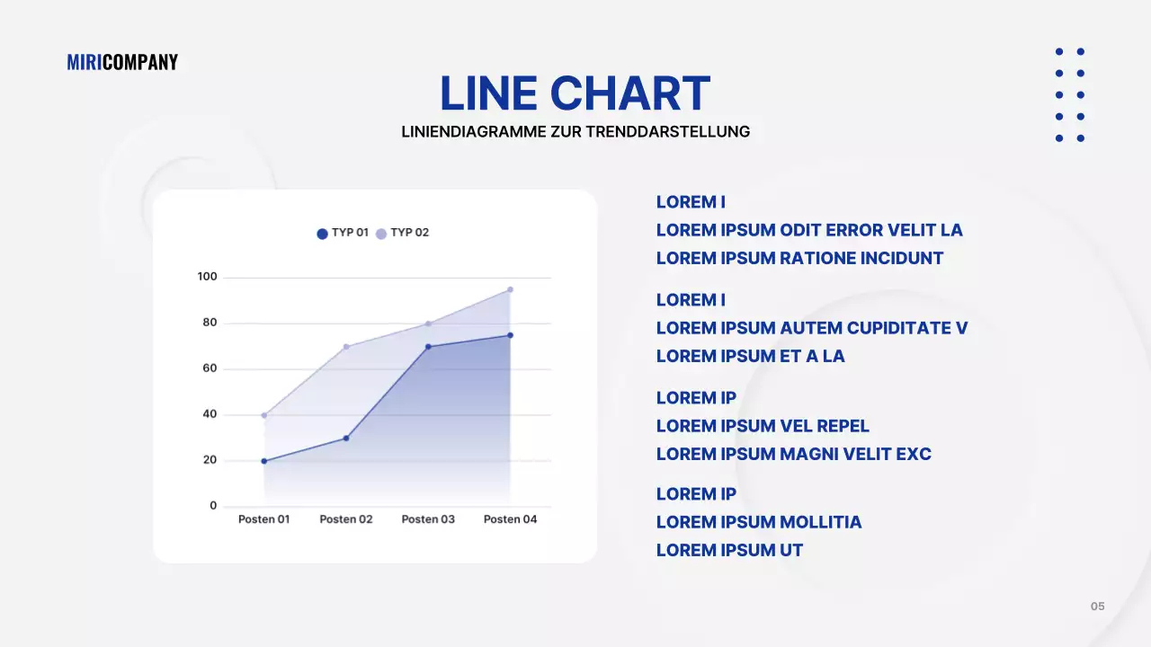 Eine graue, einfache Geschäftspräsentation