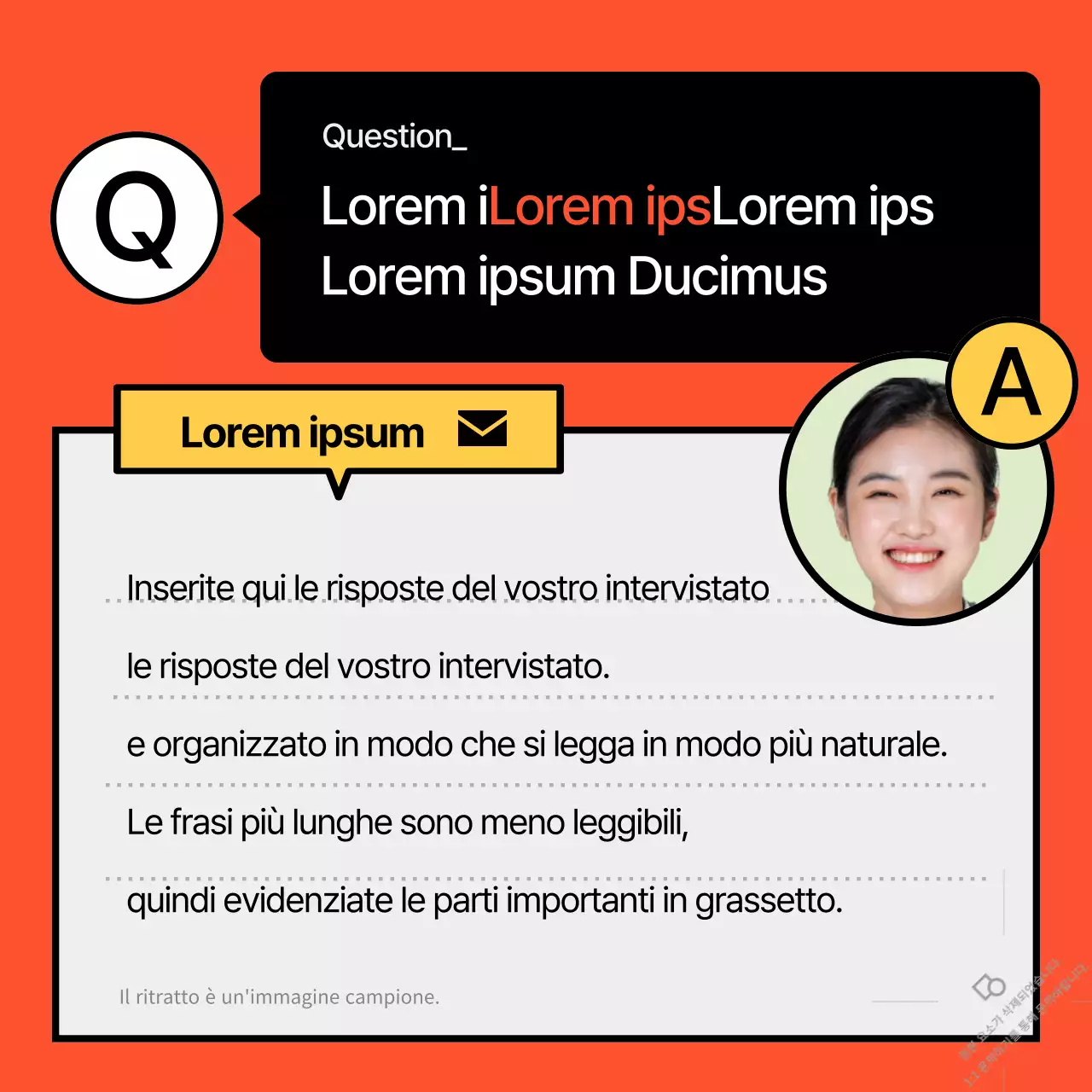 Promuovete le offerte di lavoro con semplici bolle arancioni.