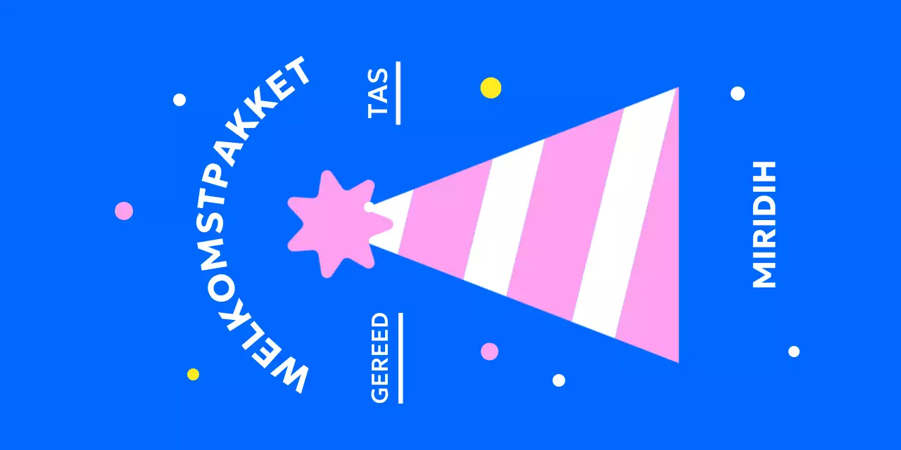 Rond stickerontwerp met een schattige hoge hoed