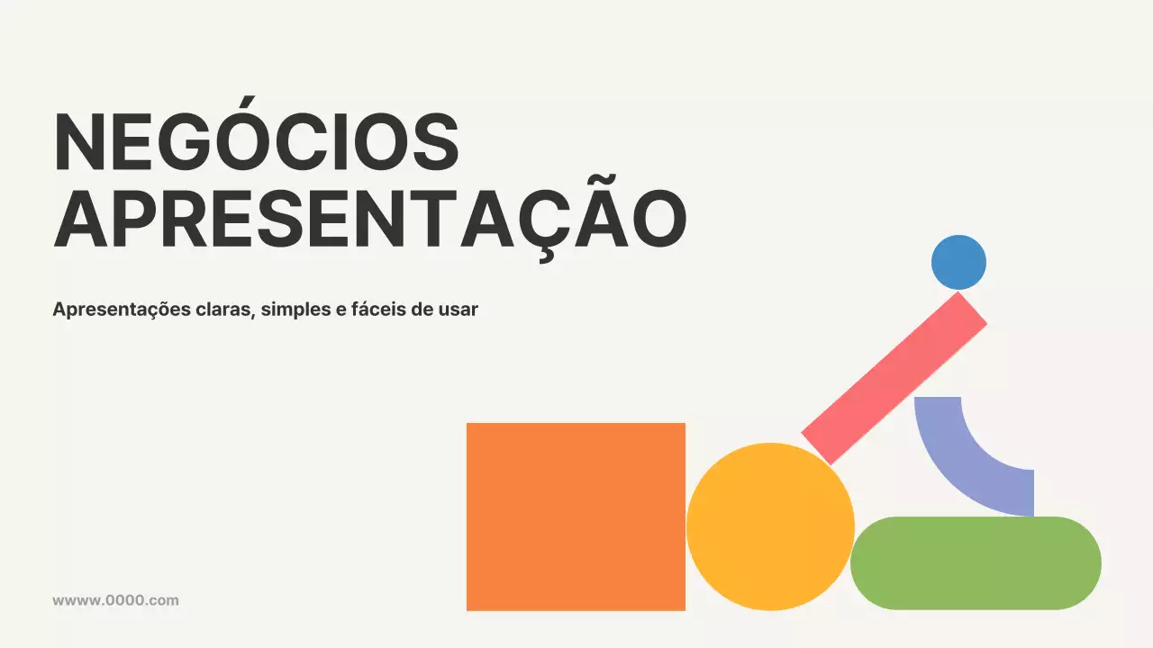 Plano de negócios com formas simples em bege