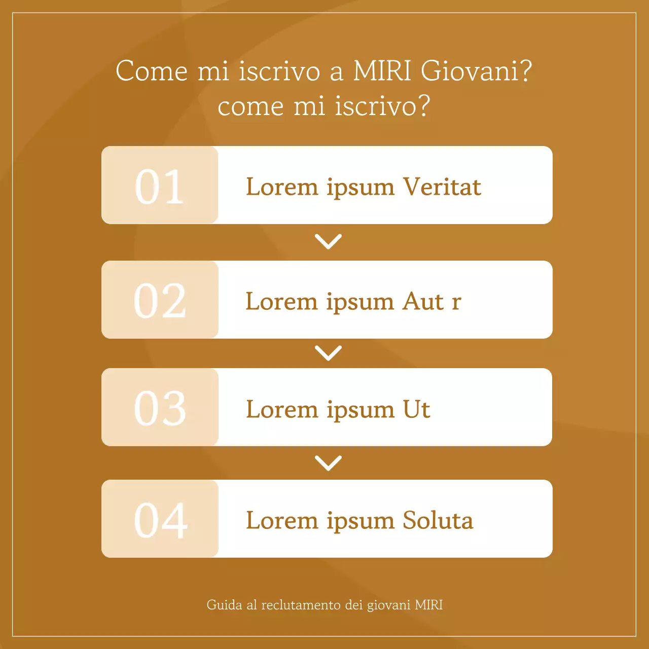 Una semplice proposta di reclutamento della comunità in marrone e avorio