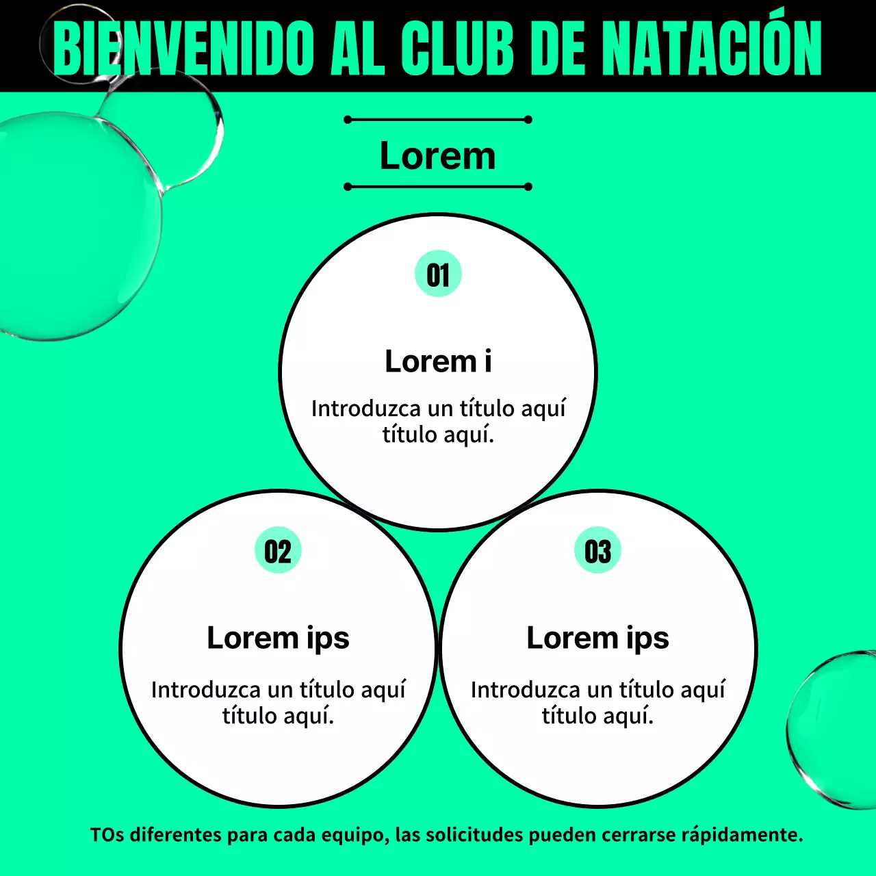 Promueva la captación de nadadores con la tendencia verde y negra