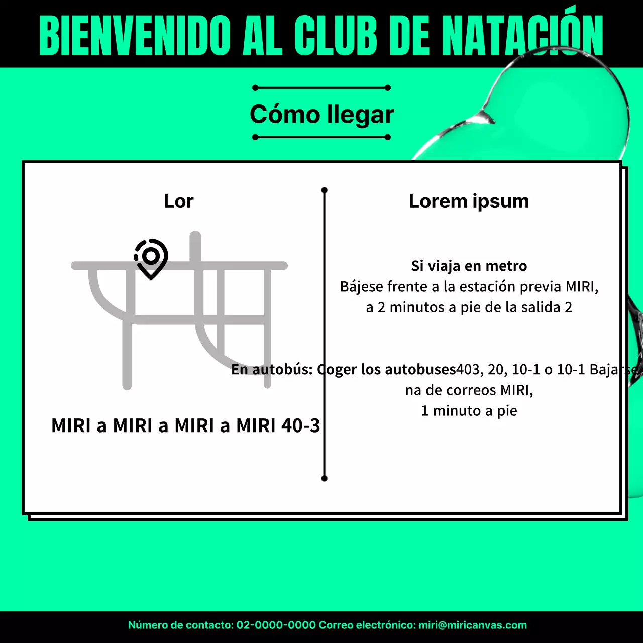 Promueva la captación de nadadores con la tendencia verde y negra