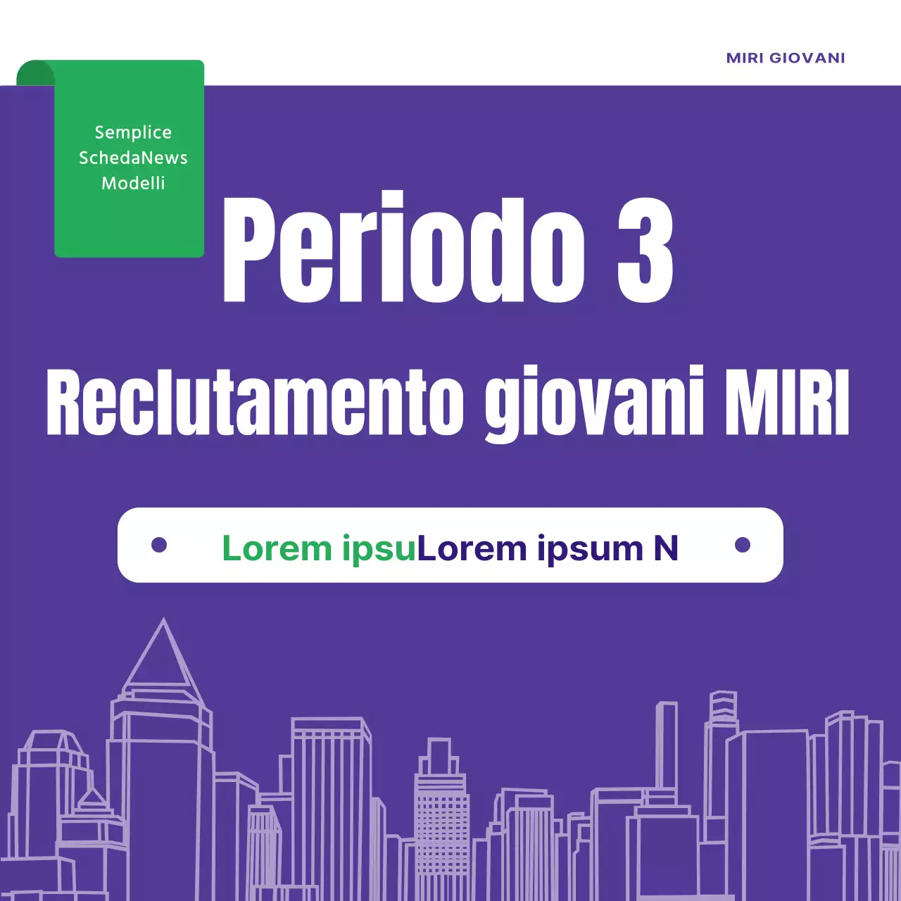 Una semplice proposta di reclutamento per la comunità con abstract e boras