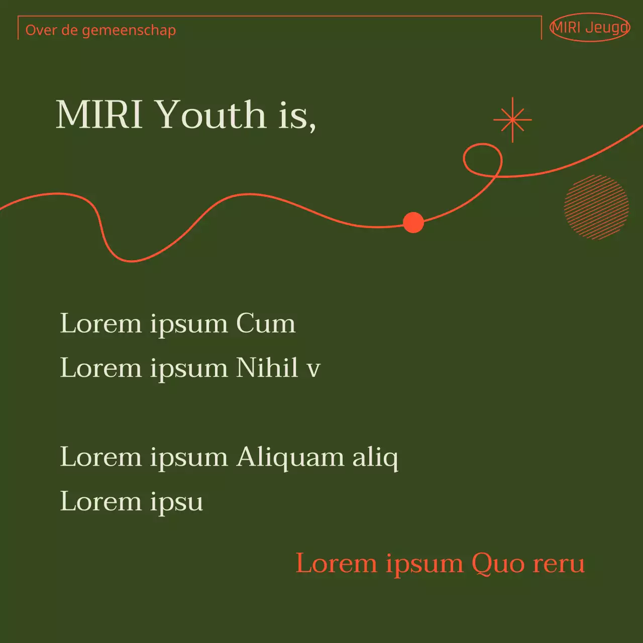 Een eenvoudige groene en oranje gebruikershandleiding voor de gemeenschap
