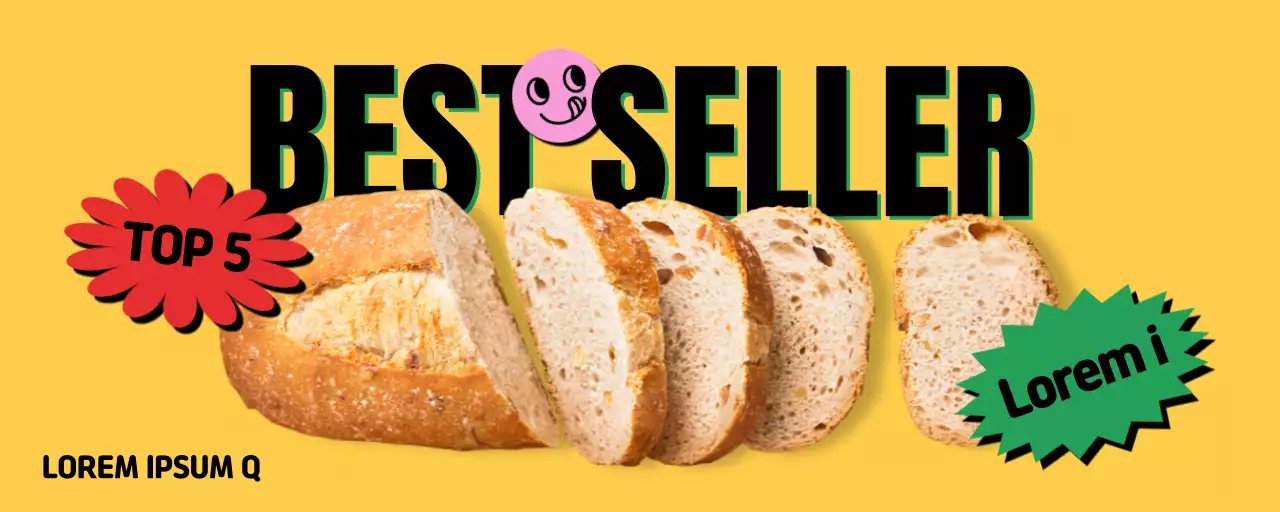 Promote a yellow hip concept bakery