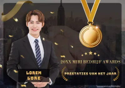 Een luxueus jaaroverzicht in goud en zwart