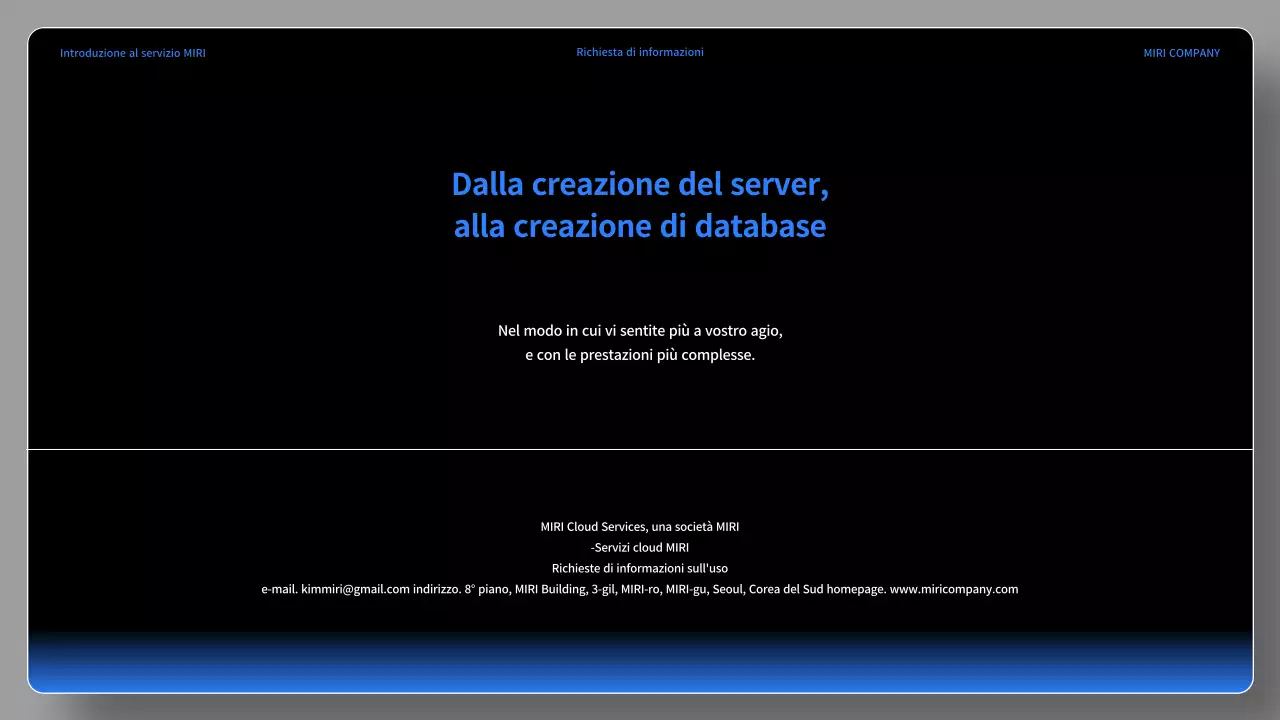 Un semplice brief di servizio nero e blu