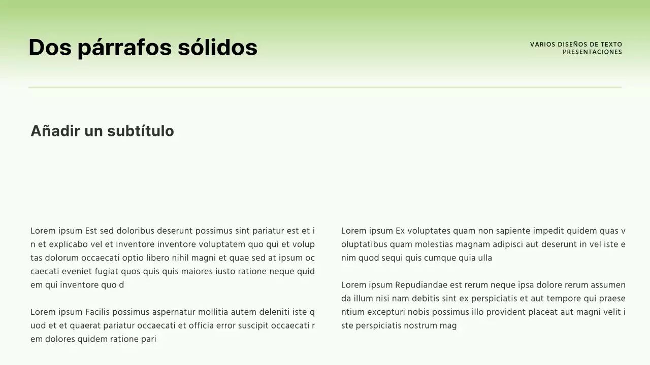 Un sencillo informe empresarial en arco iris y negro